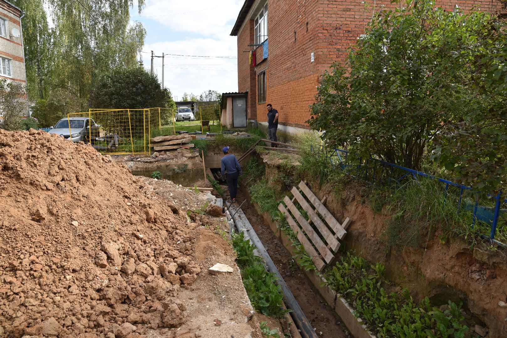 лотошино, ремонт тепловых сетей, ремонт теплотрассы, жкх, подготовка к зиме,