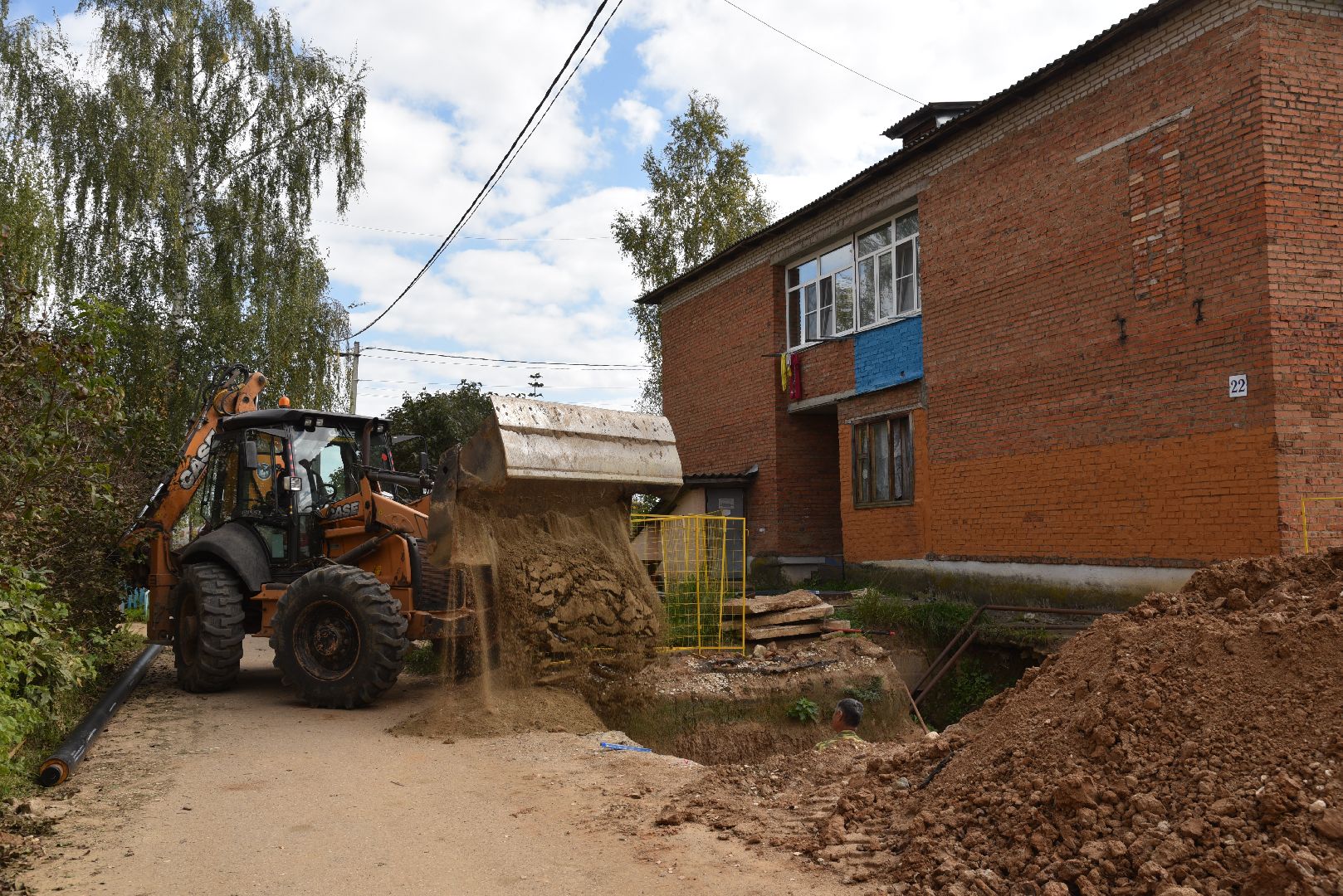 лотошино, ремонт тепловых сетей, ремонт теплотрассы, жкх, подготовка к зиме,