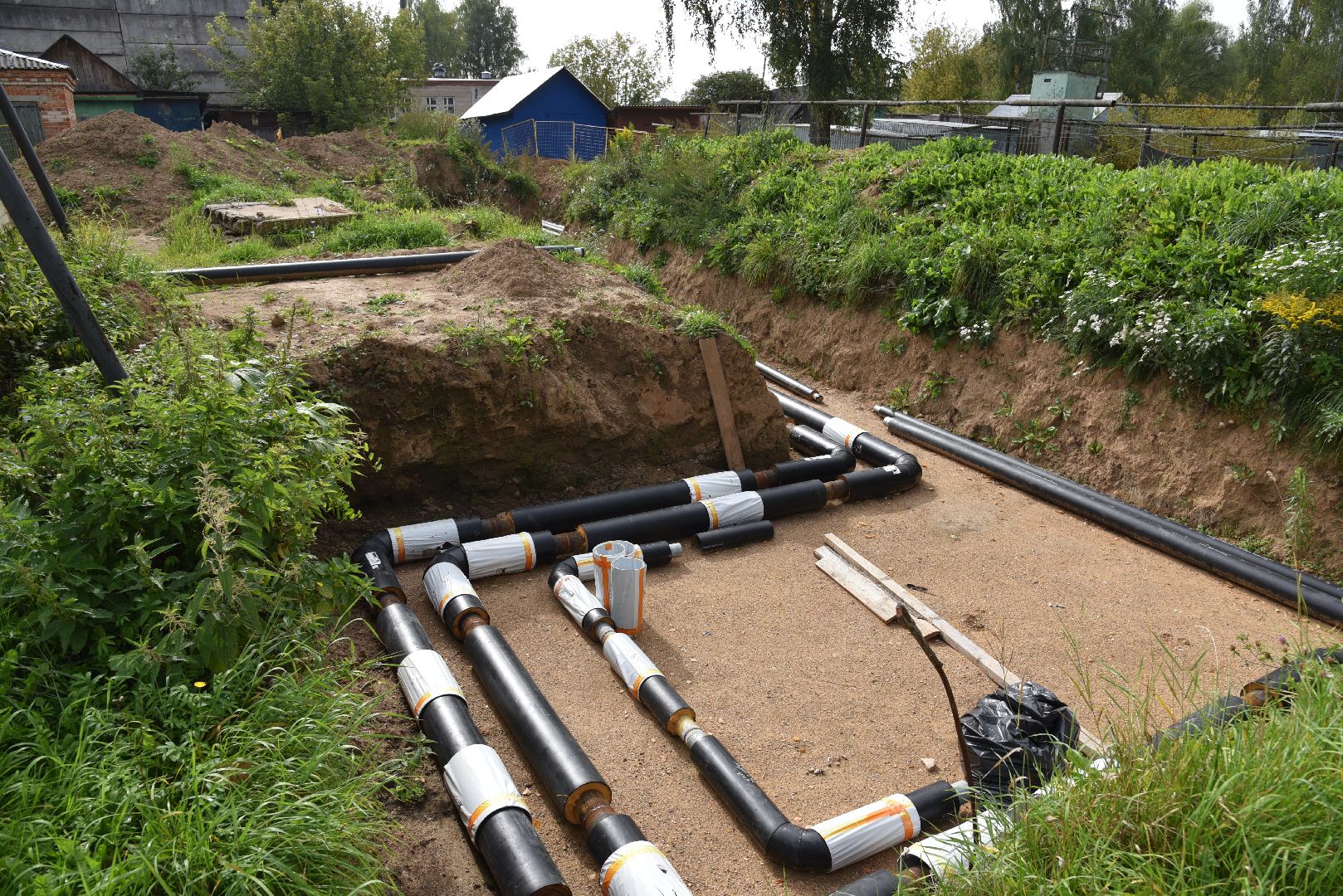 лотошино, ремонт тепловых сетей, ремонт теплотрассы, жкх, подготовка к зиме,