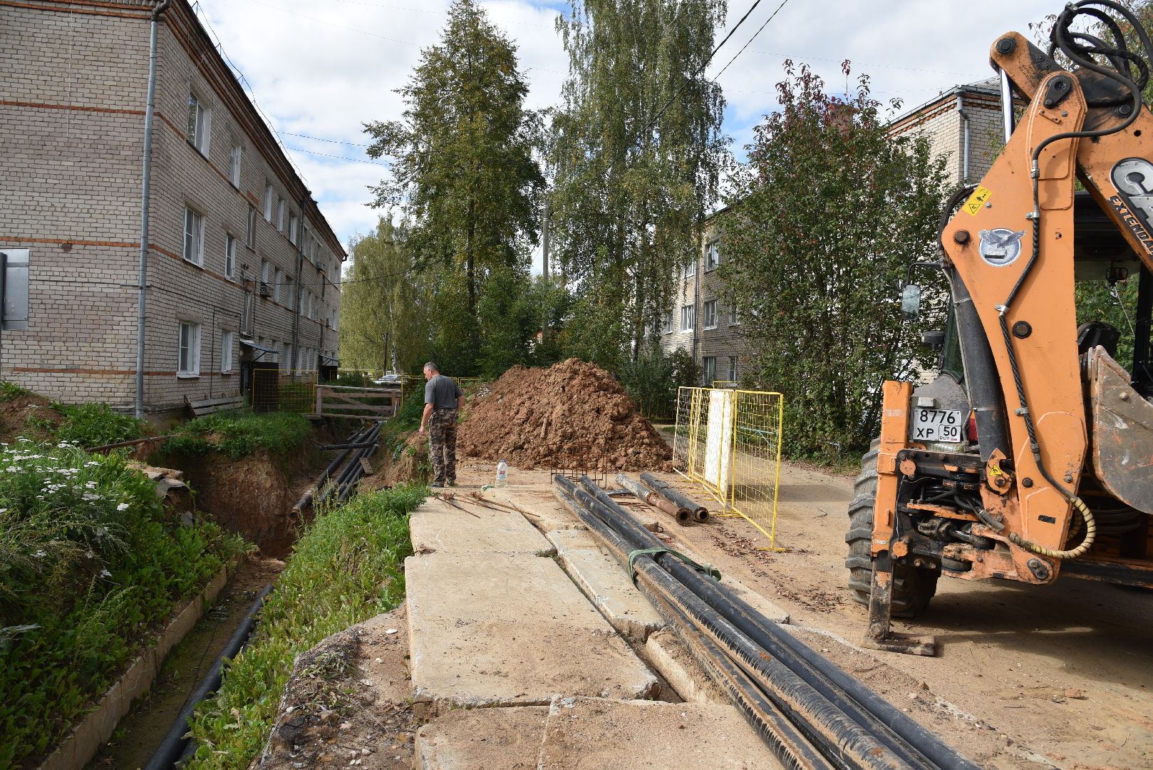 лотошино, ремонт тепловых сетей, ремонт теплотрассы, жкх, подготовка к зиме,