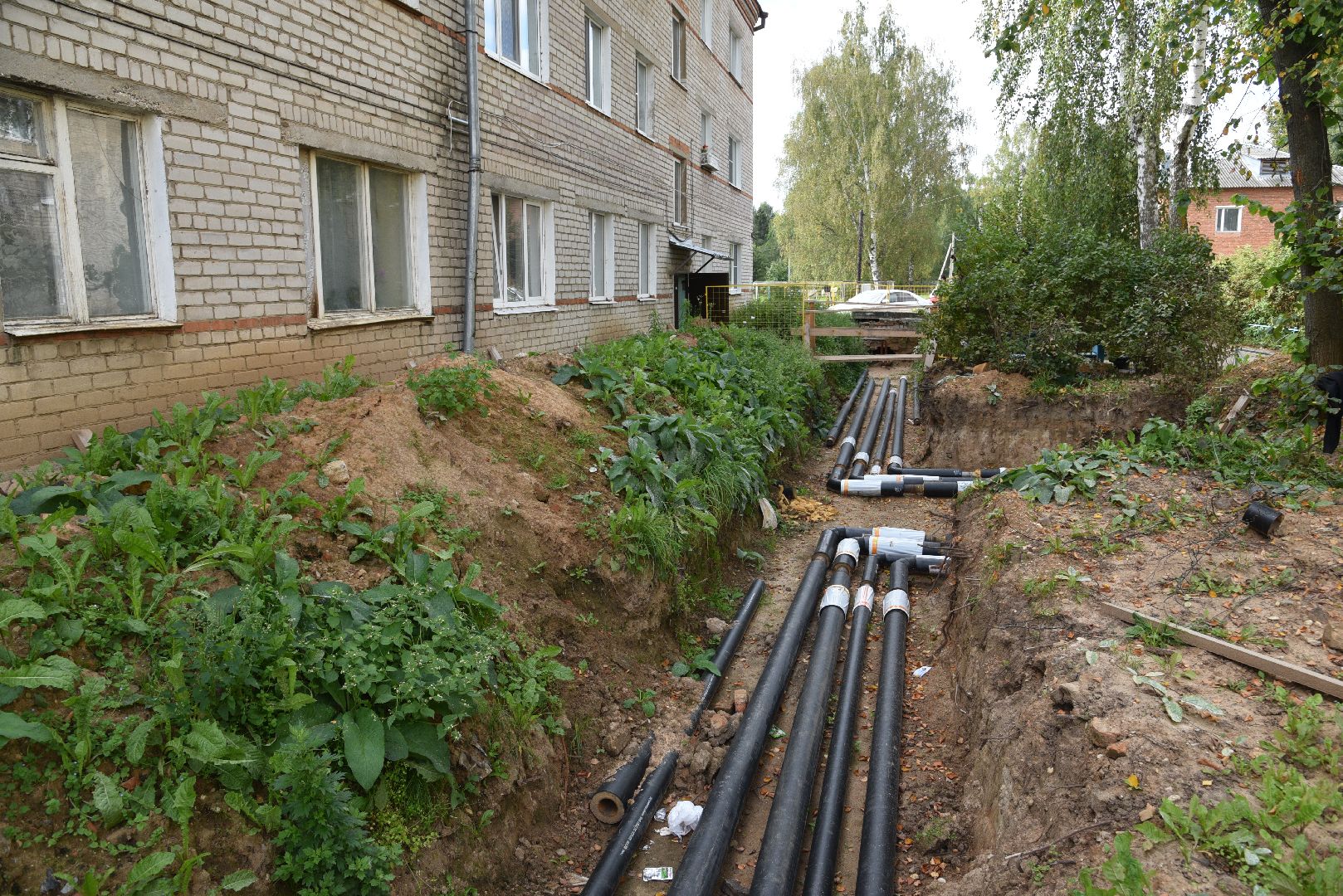 лотошино, ремонт тепловых сетей, ремонт теплотрассы, жкх, подготовка к зиме,