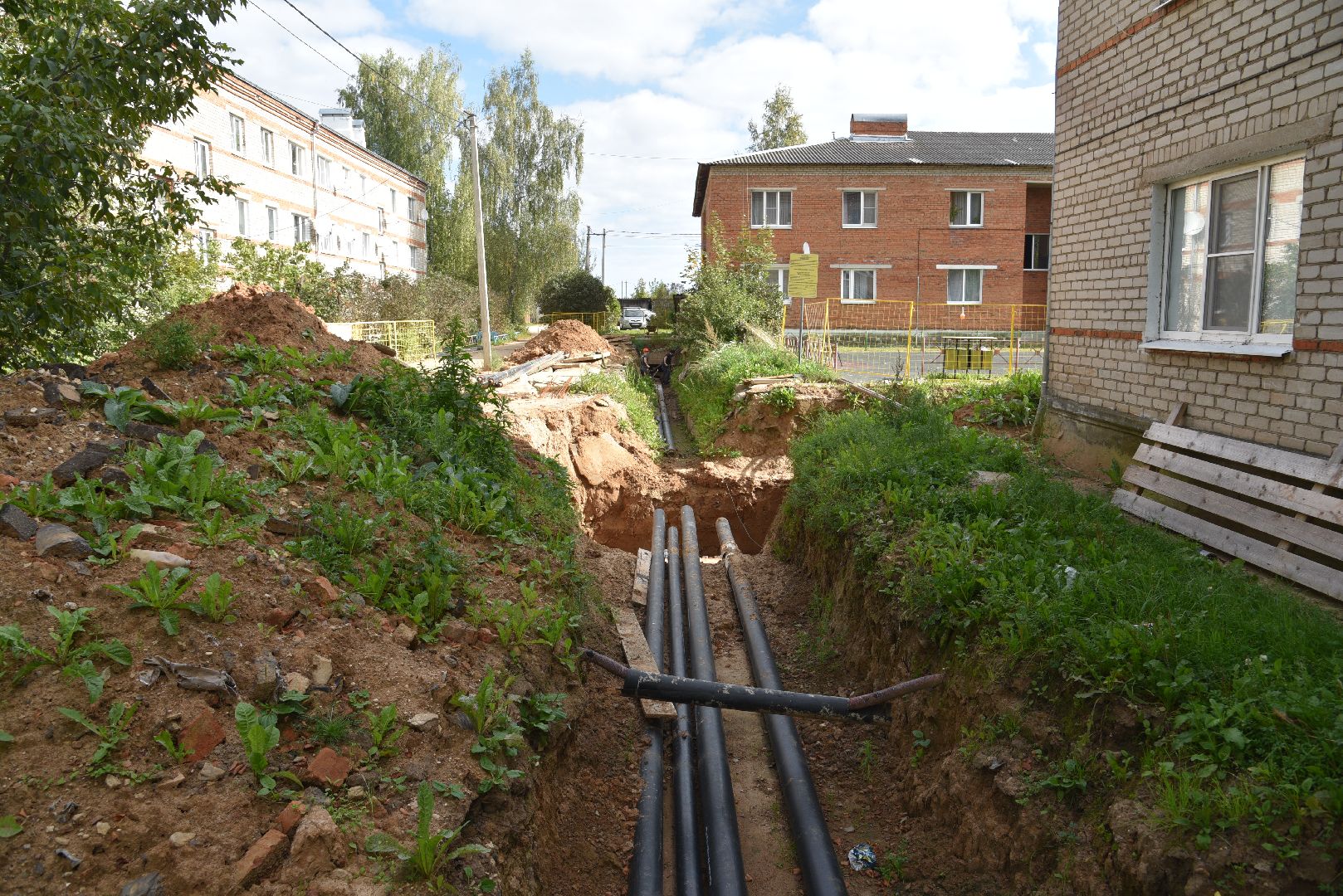 лотошино, ремонт тепловых сетей, ремонт теплотрассы, жкх, подготовка к зиме,
