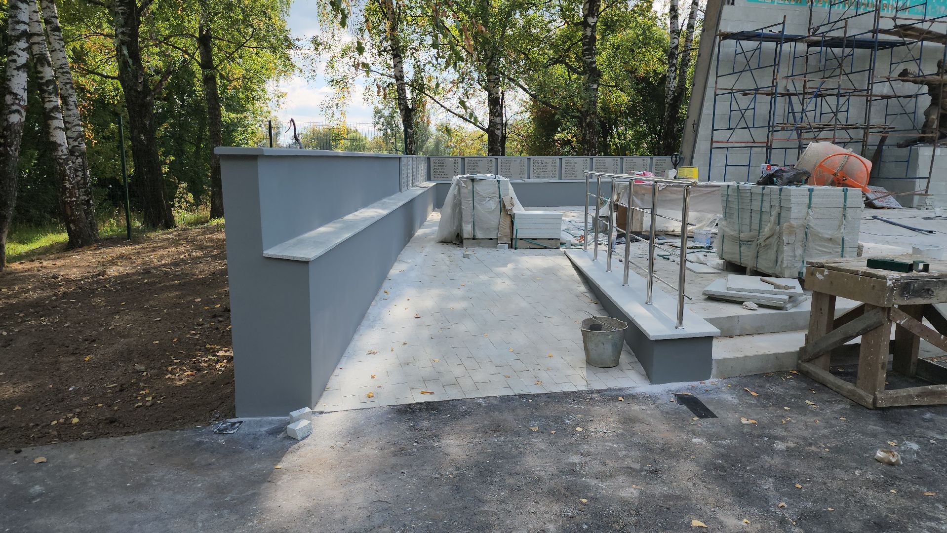 ремонт памятника вов, щёлково, реконструкция мемориала, Памятник воинам хлопчатобумажного комбината,