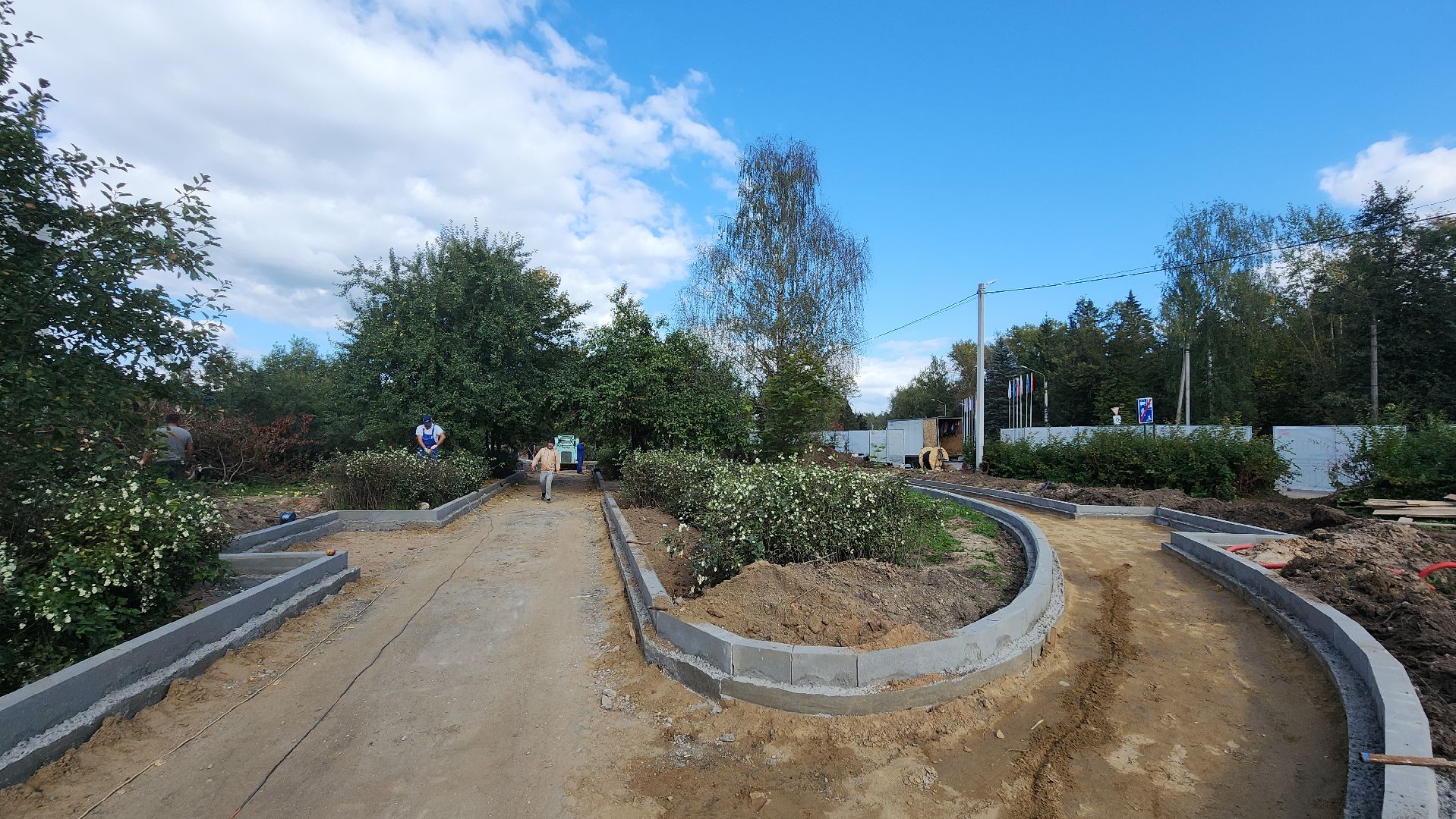 волоколамск, сычево, формирование комфортной городской среды, сквер, световой фонтан,