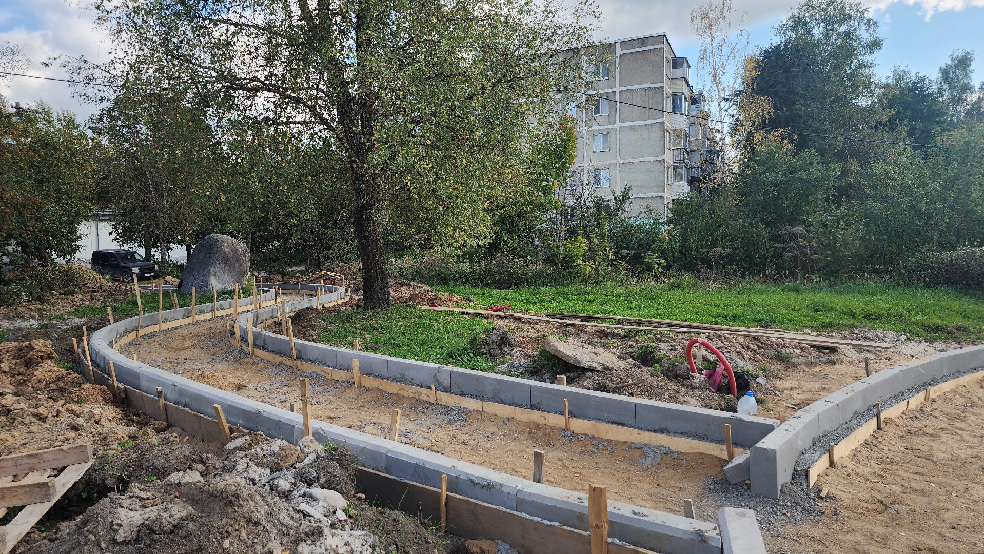 волоколамск, сычево, формирование комфортной городской среды, сквер, световой фонтан,