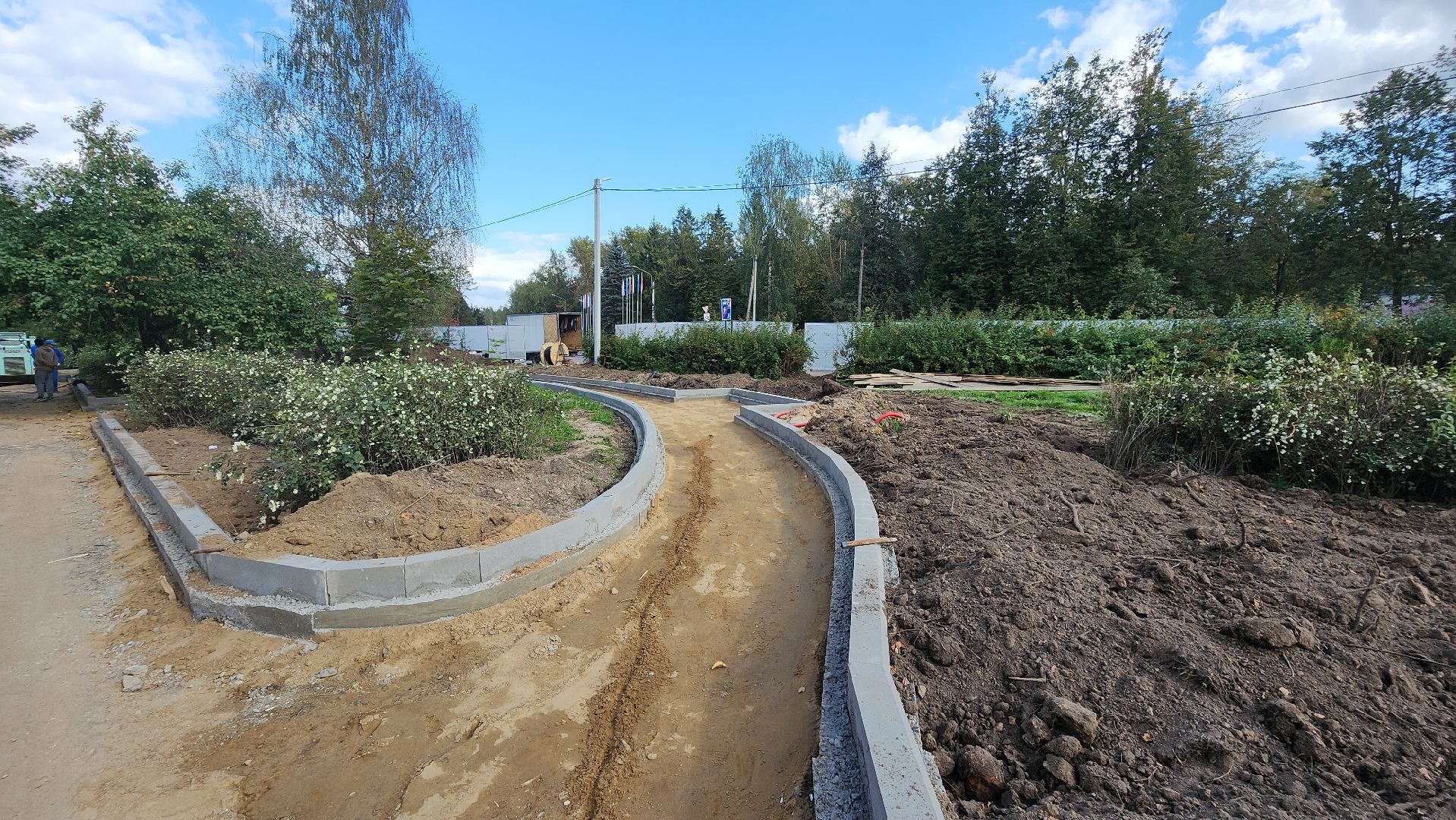 волоколамск, сычево, формирование комфортной городской среды, сквер, световой фонтан,