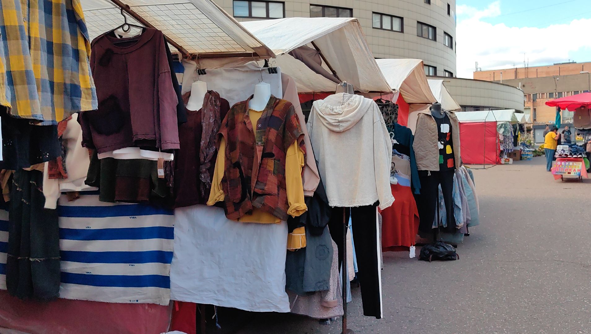 ярмарка, товары, изделия, текстиль,