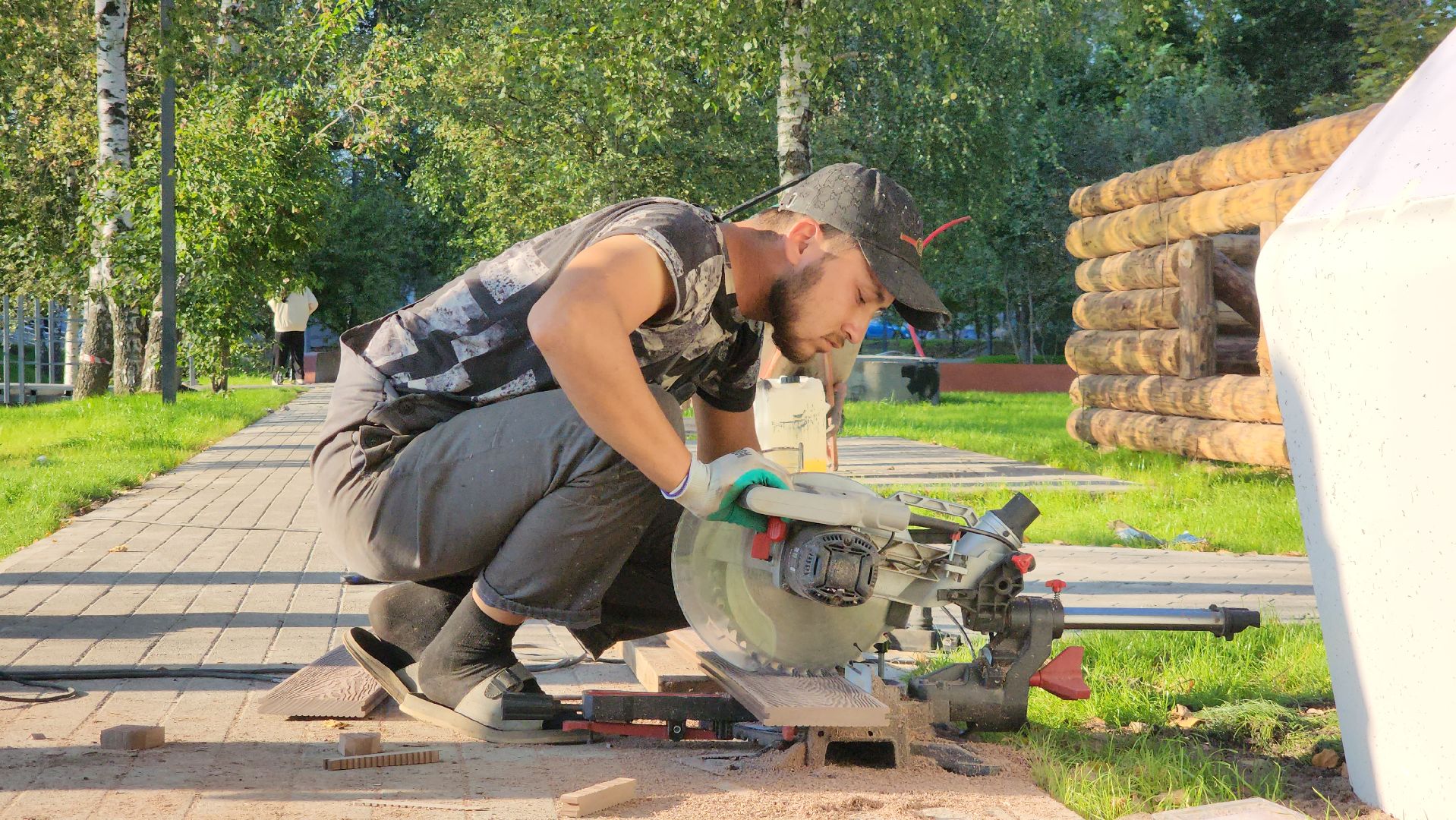Парк Защитников Москвы , Лобня, Благоустройство парка ,