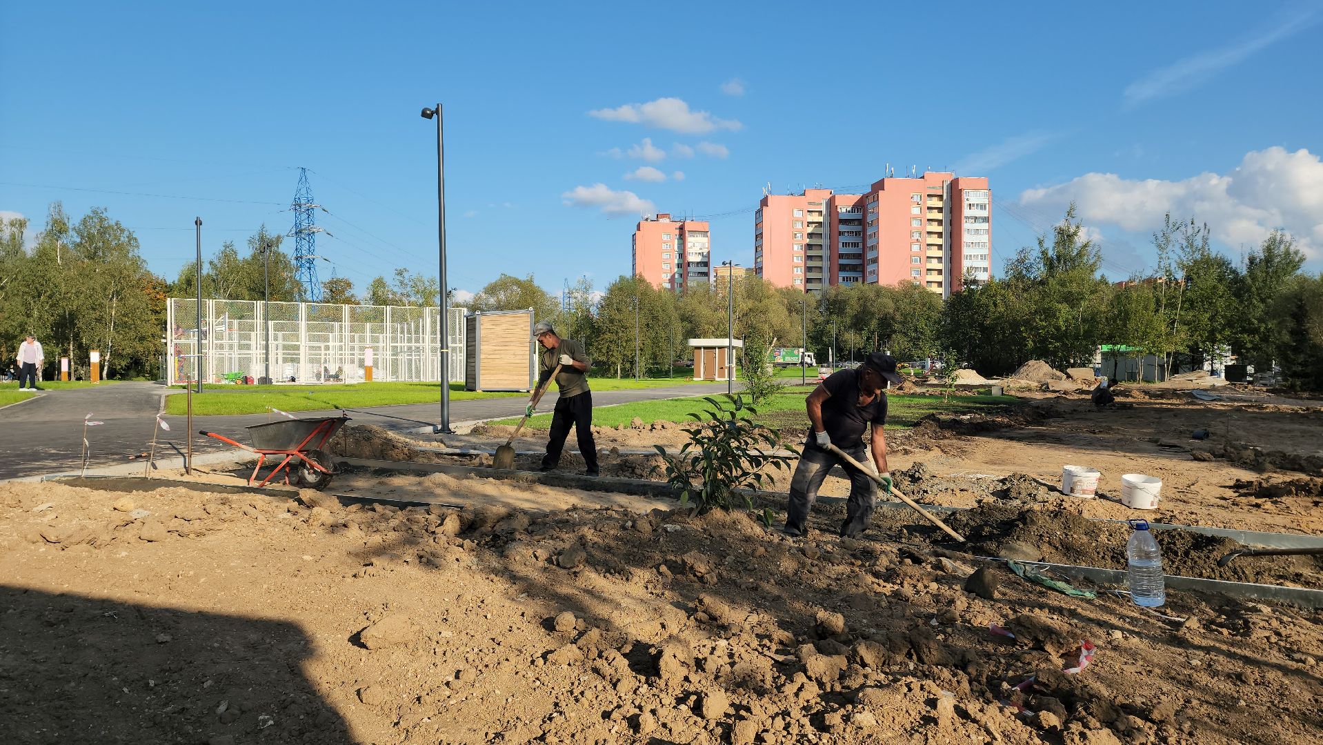 Парк Защитников Москвы , Лобня, Благоустройство парка ,