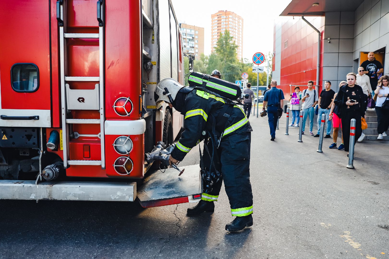пожарный, эвакуация, безопасность, тренировка,