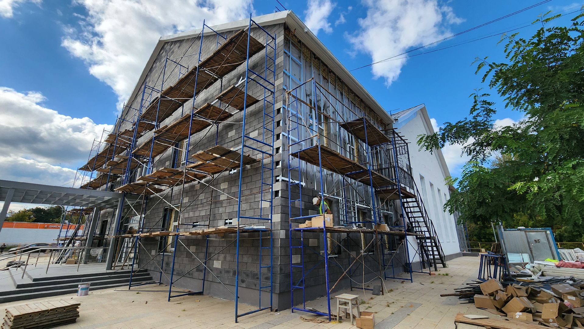 руза, цкии, ремонт фасада, строительство, культура,