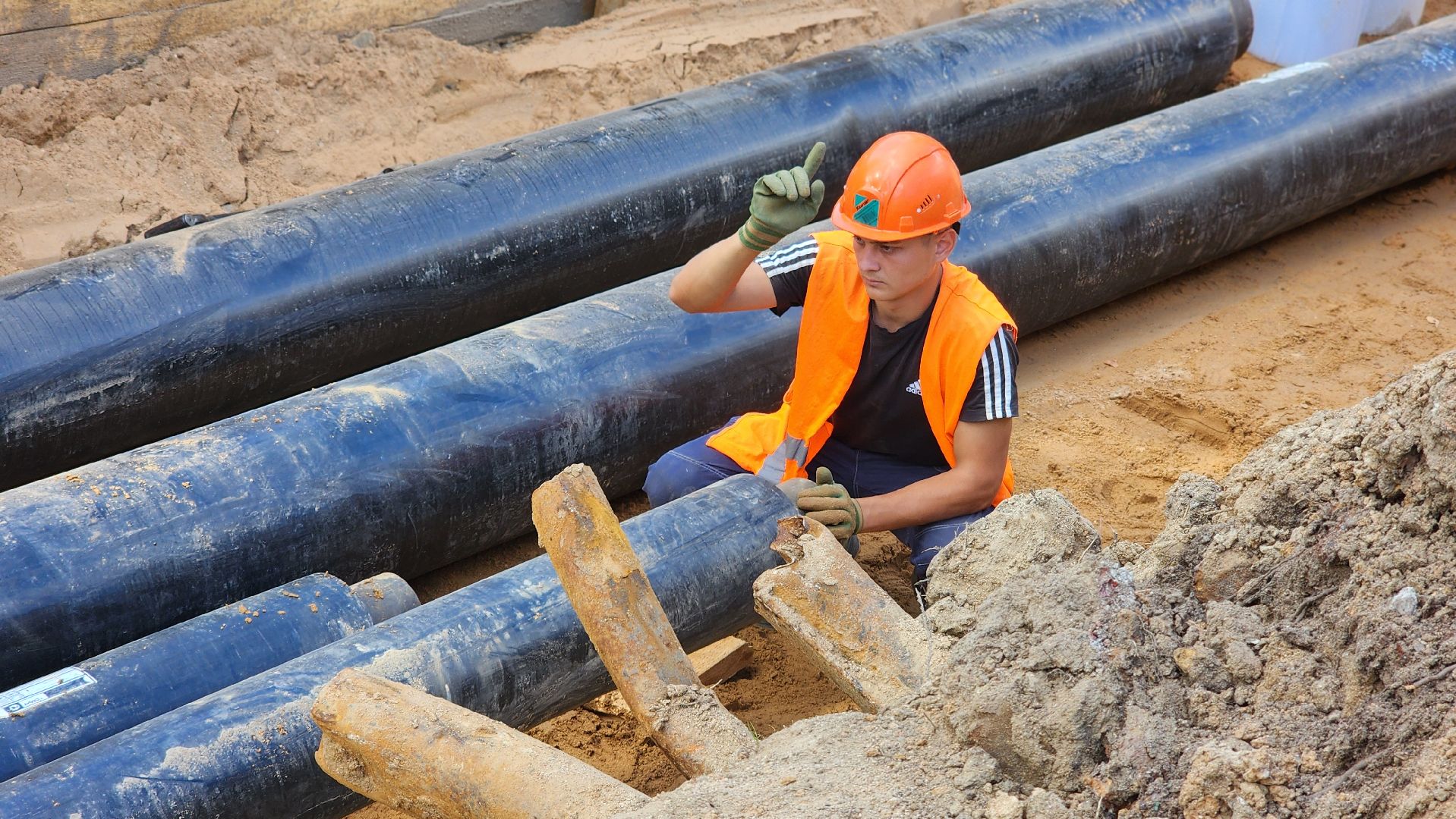 волоколамск,  сычево, ремонт теплосетей,