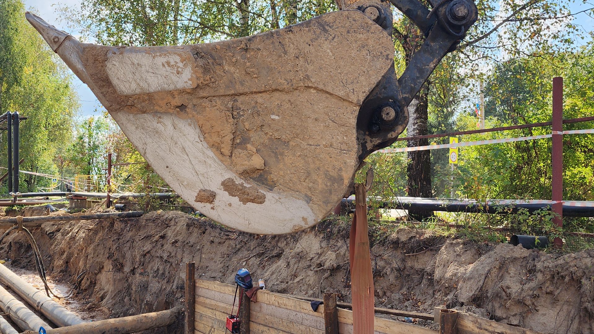 волоколамск,  сычево, ремонт теплосетей,