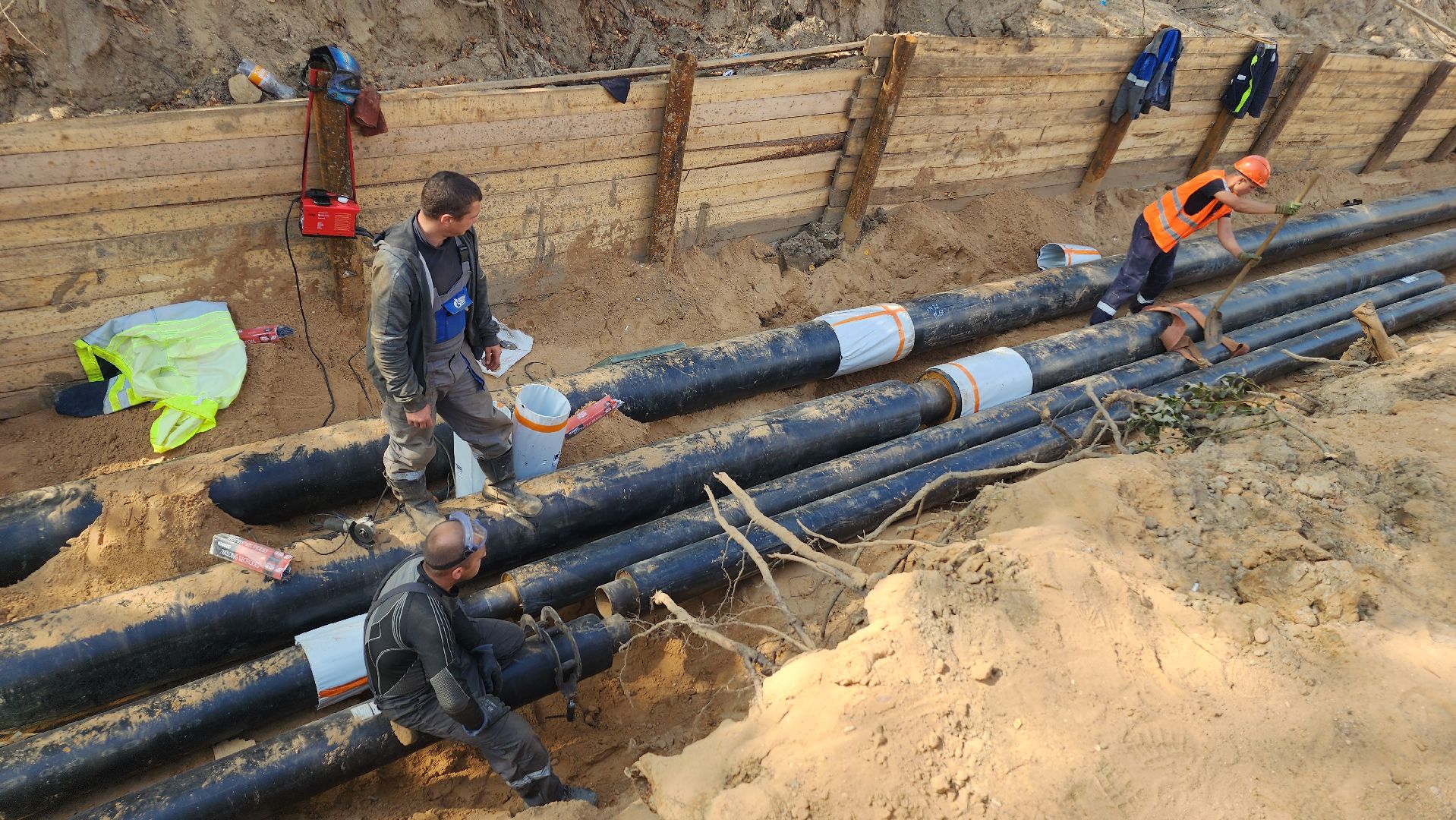 волоколамск,  сычево, ремонт теплосетей,