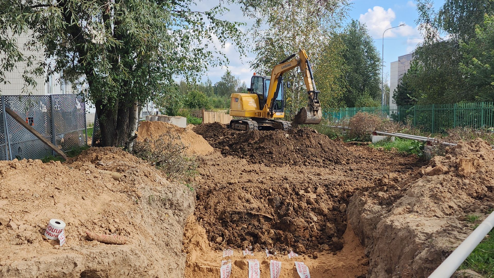 волоколамск,  сычево, ремонт теплосетей,