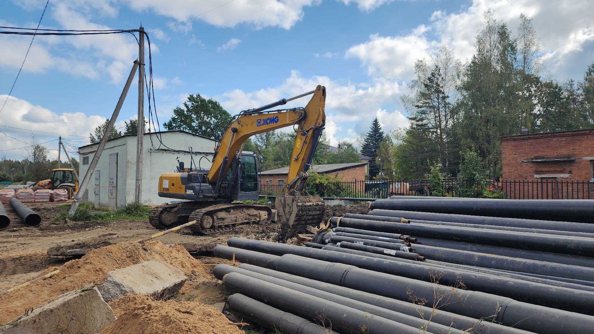 волоколамск,  сычево, ремонт теплосетей,