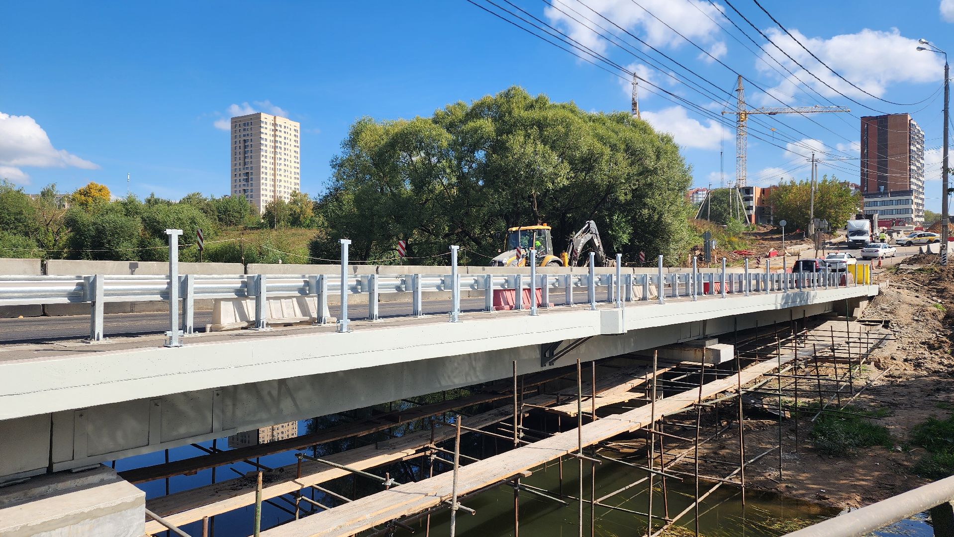 капитальный ремонт, строительство , мост, домодедово, подмосковье, капремонт,река рожайка,