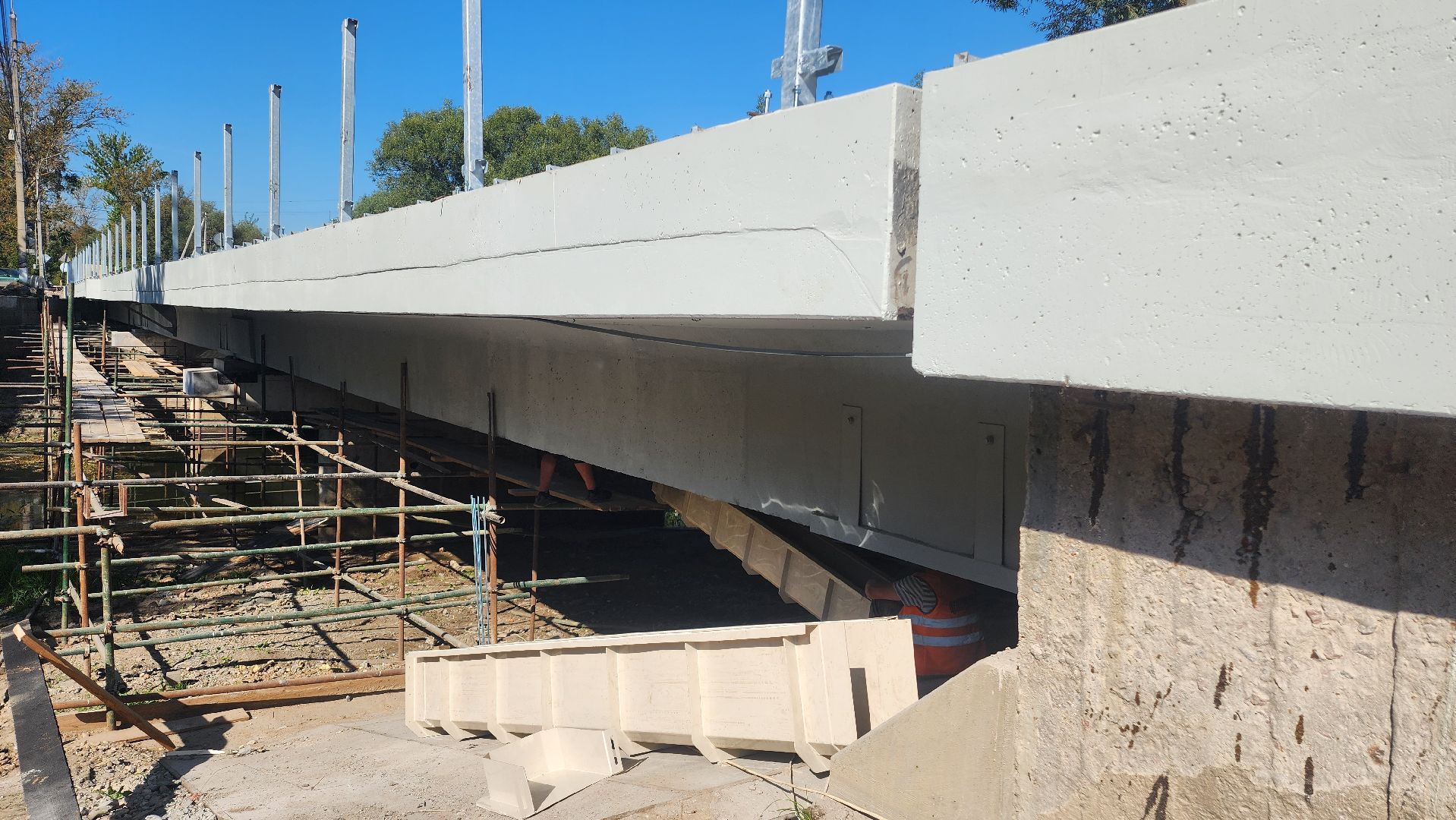 капитальный ремонт, строительство , мост, домодедово, подмосковье, капремонт,река рожайка,