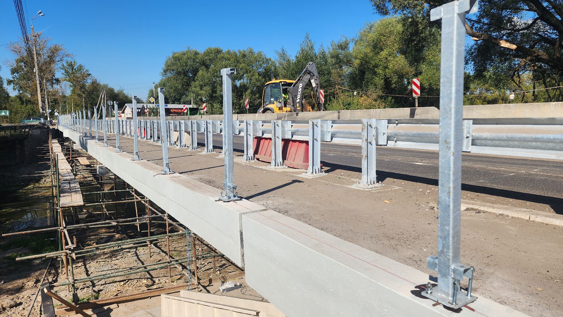 капитальный ремонт, строительство , мост, домодедово, подмосковье, капремонт,река рожайка,