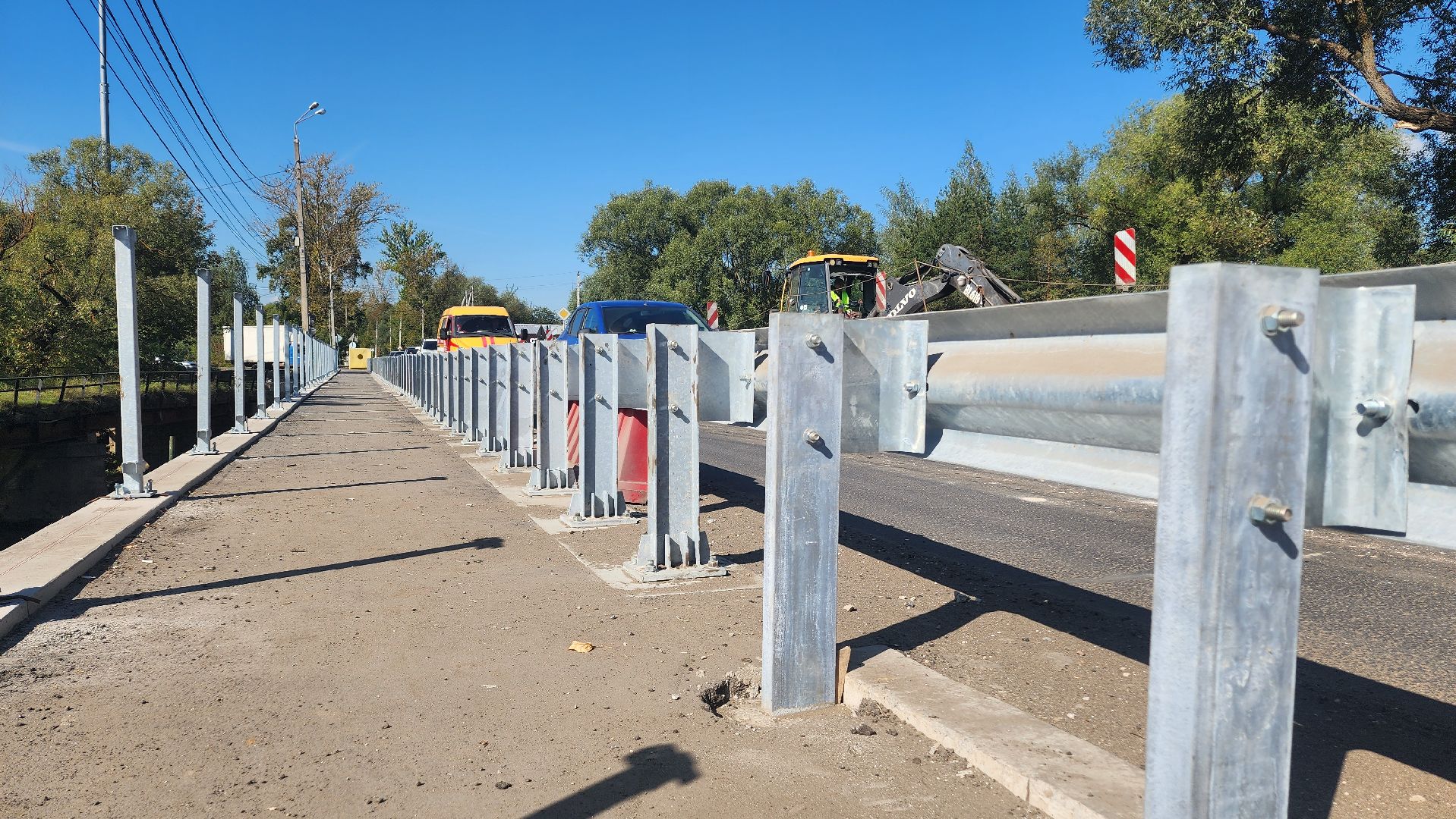 капитальный ремонт, строительство , мост, домодедово, подмосковье, капремонт,река рожайка,