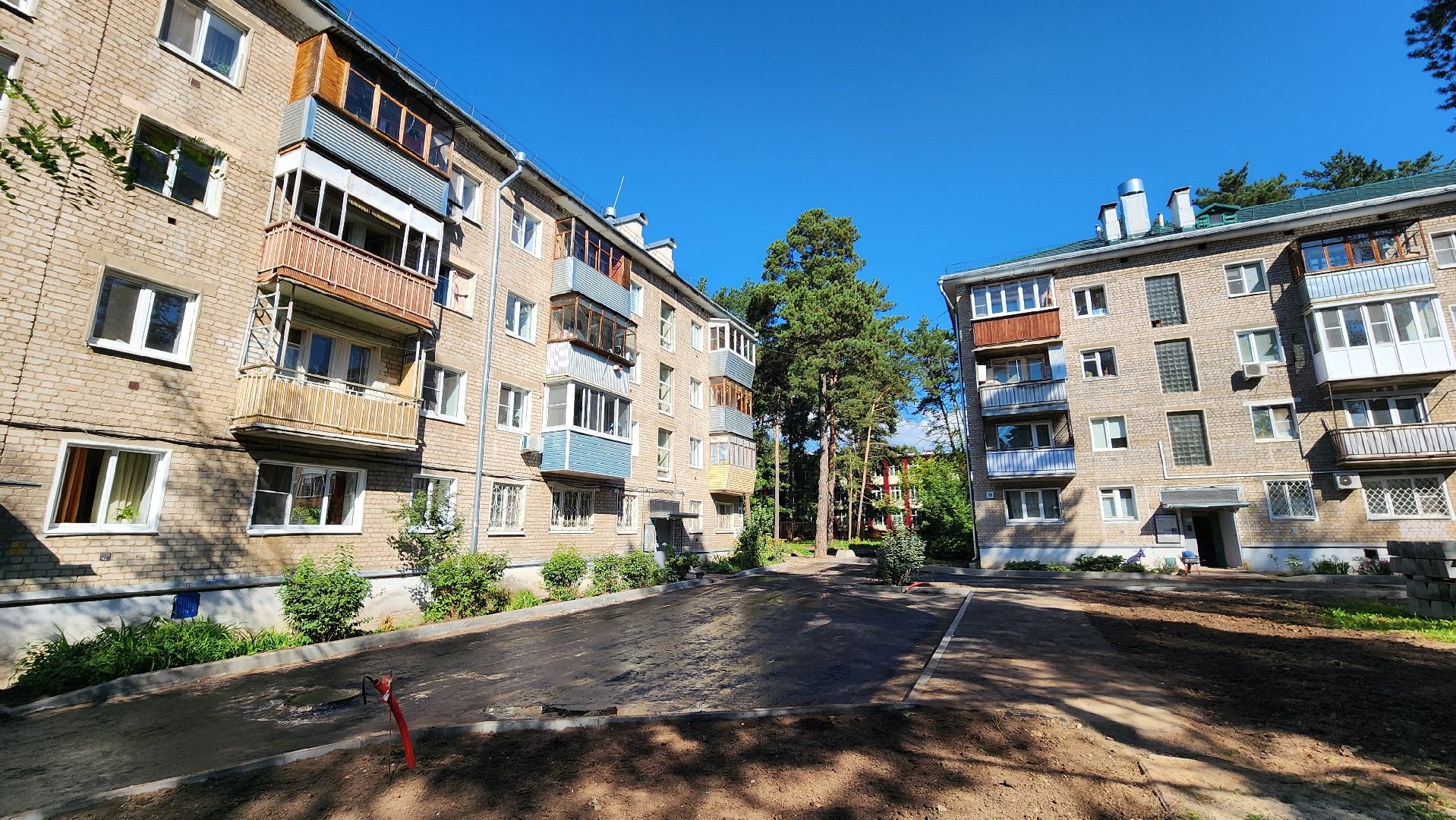 кбдт в протвино, асфальтирование двора, благоустройство,