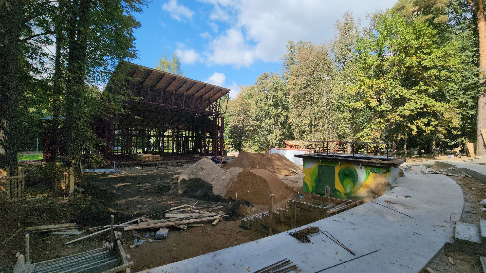 красногорск, городской парк, зеленый театр, реконструкция, день города,