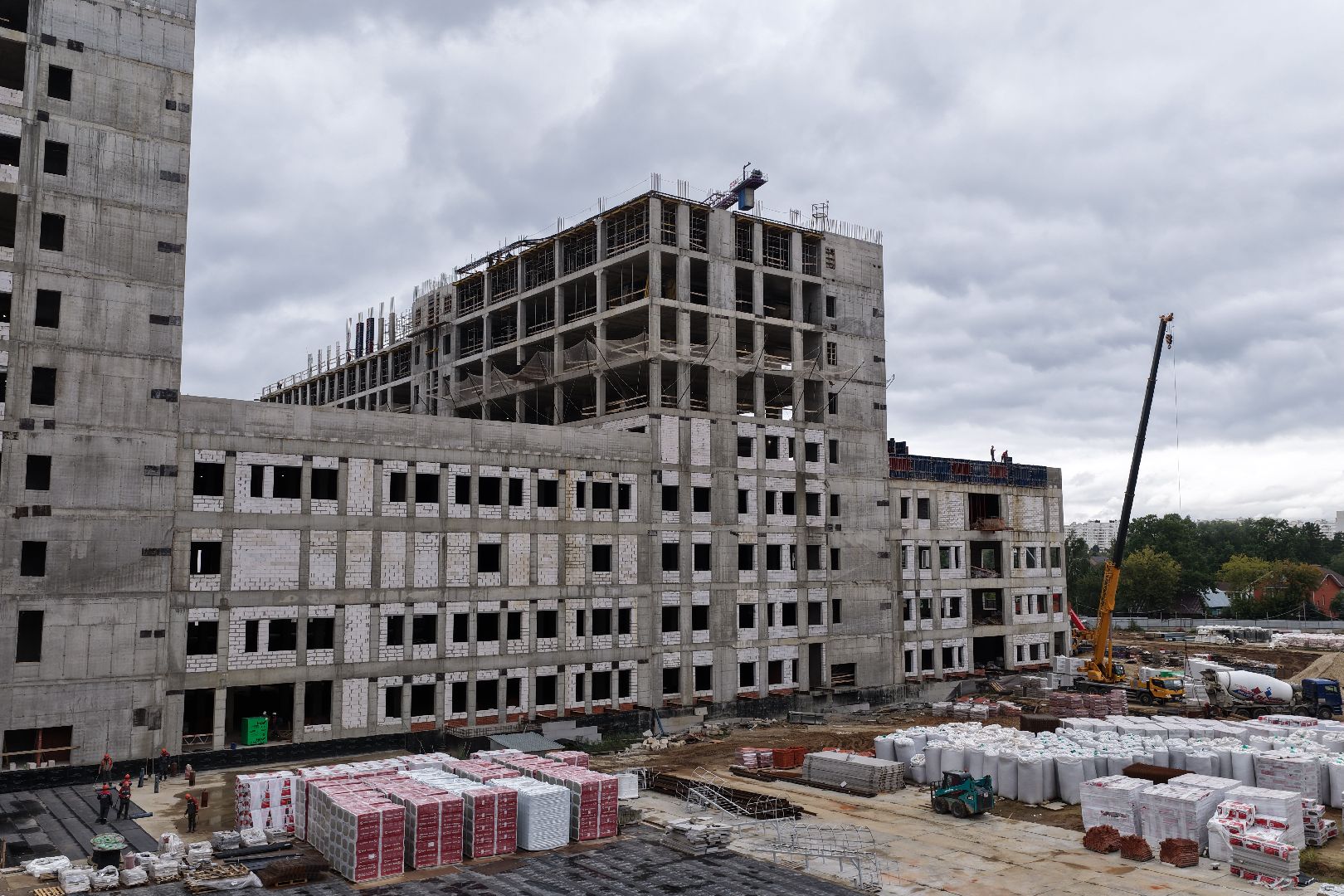 видео с коптера, больница балашиха, больница в ольгино,