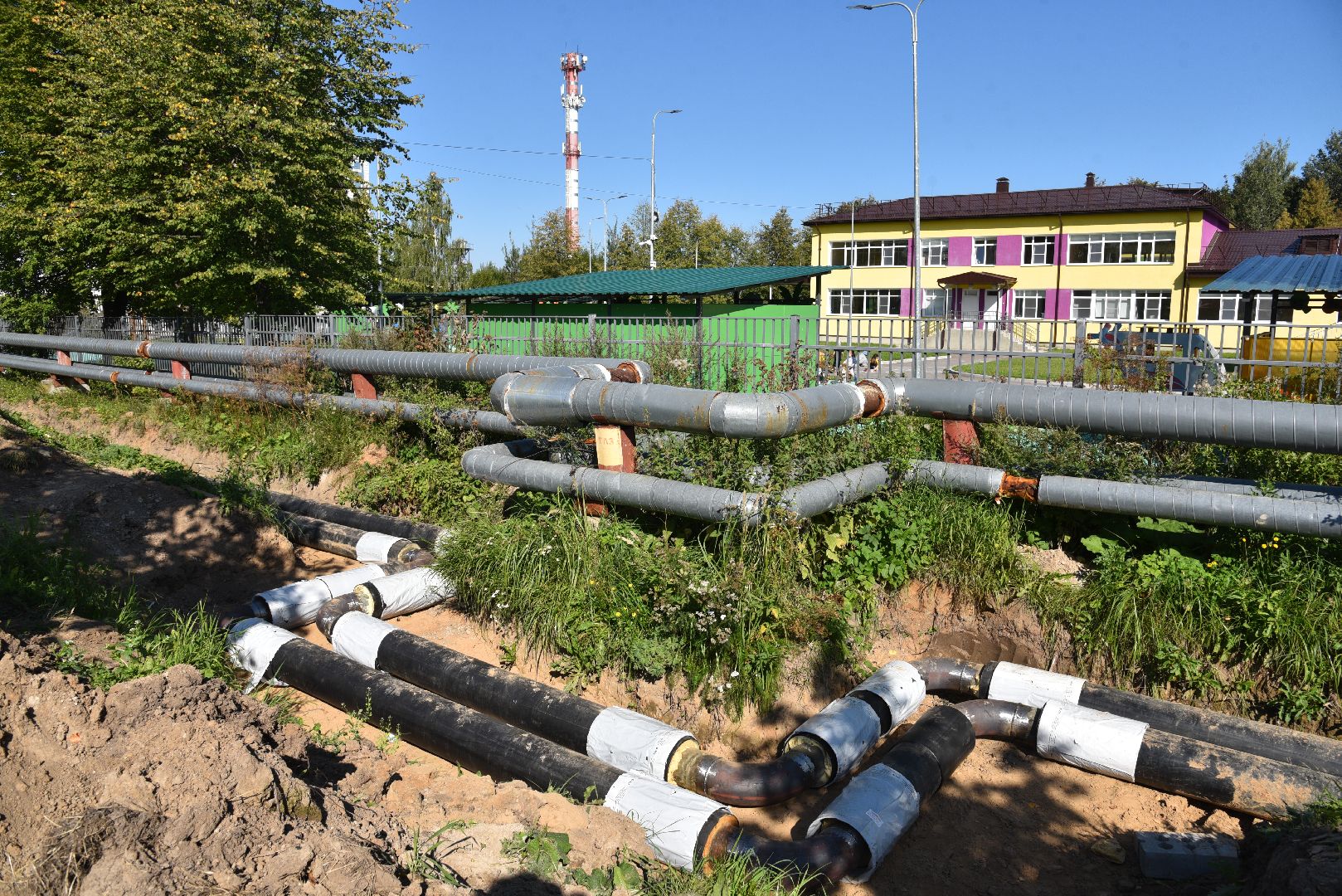 лотошино, ремонт теплотрассы, замена труб, подготовка к зиме, жкх,