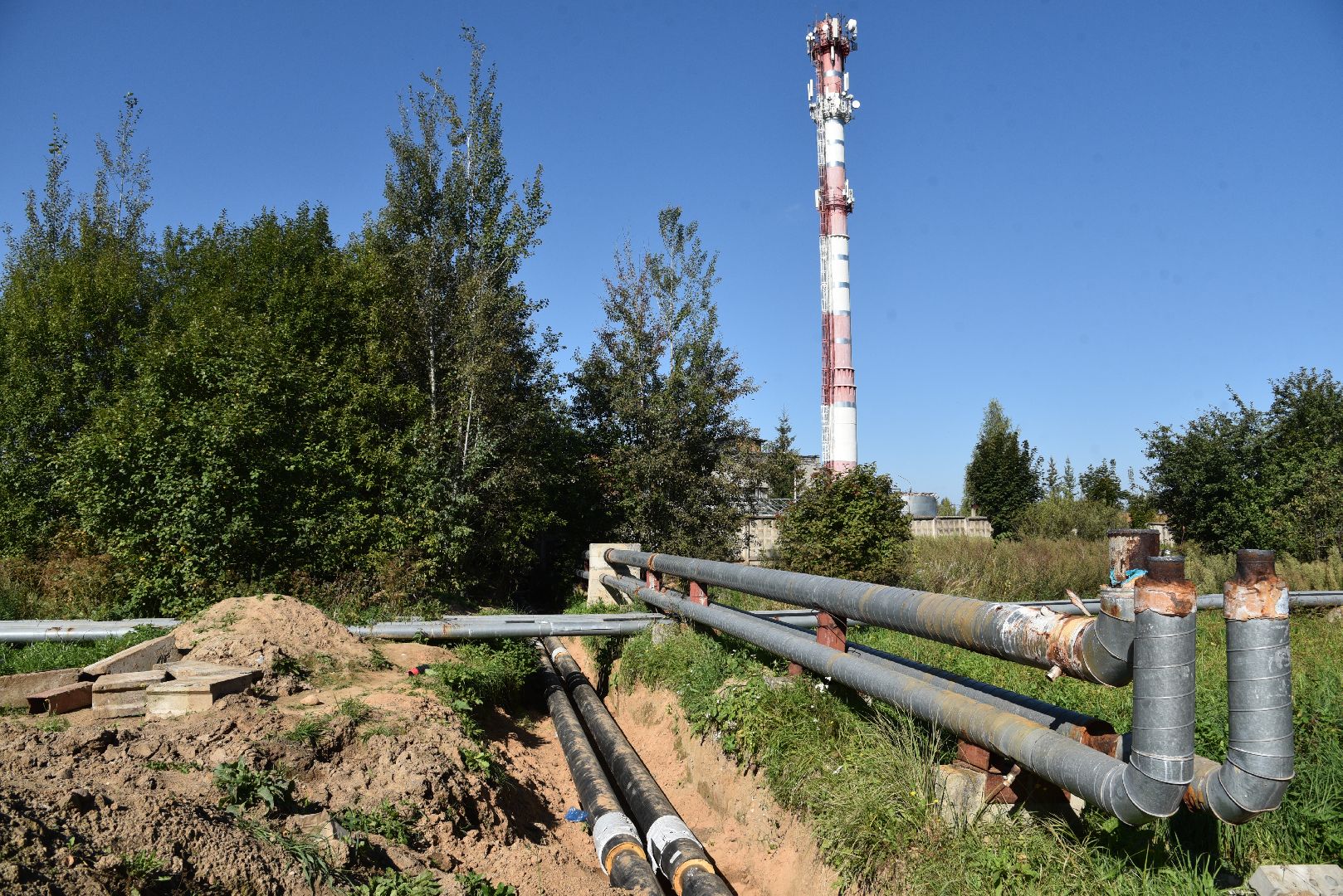 лотошино, ремонт теплотрассы, замена труб, подготовка к зиме, жкх,