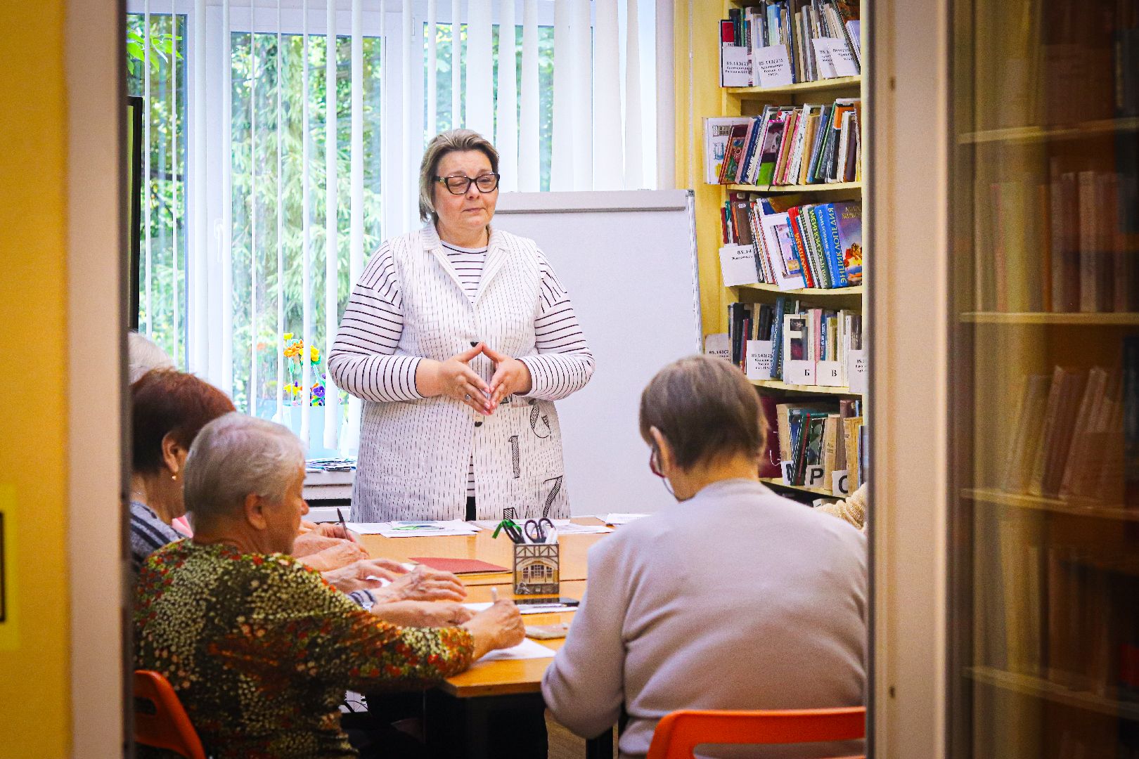 клин, общество, развитие памяти, пенсионеры, библиотеки,