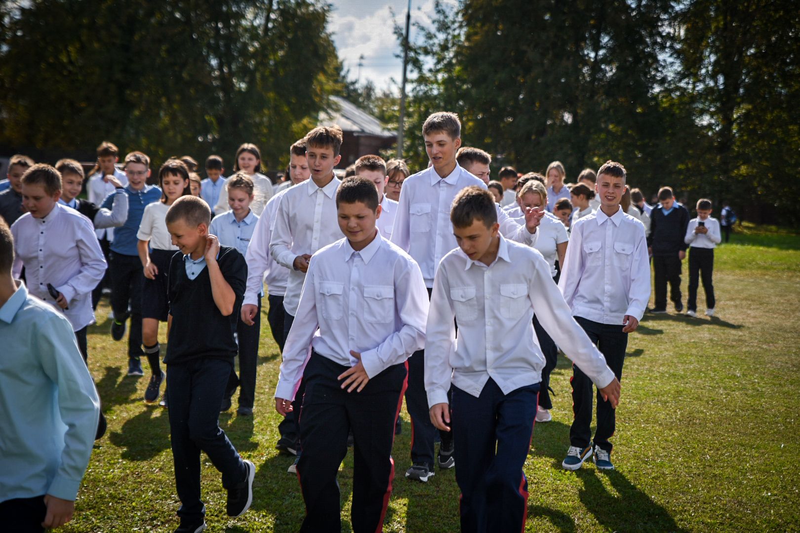 бронницы, пожарная безопасность, учебная пожарная тревога в школе, учебная пожарная эвакуация , дети,