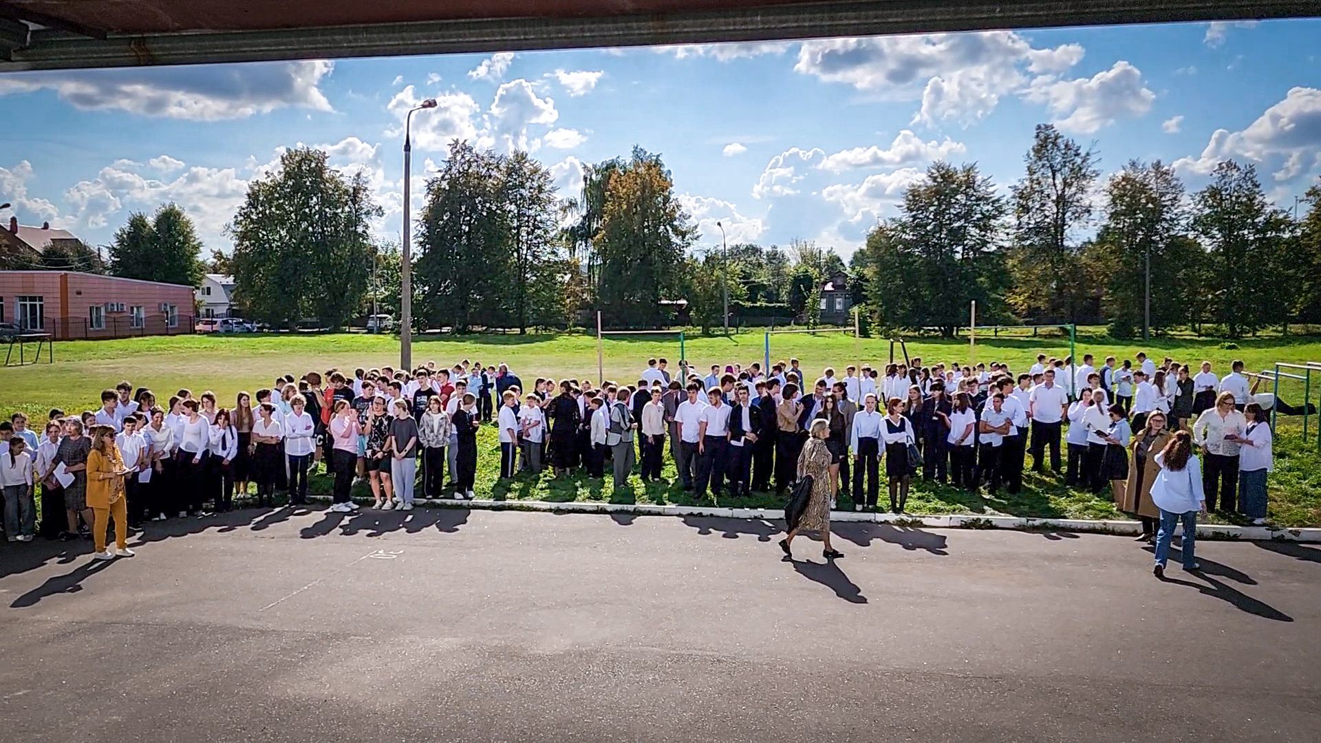 бронницы, пожарная безопасность, учебная пожарная тревога в школе, учебная пожарная эвакуация , дети,