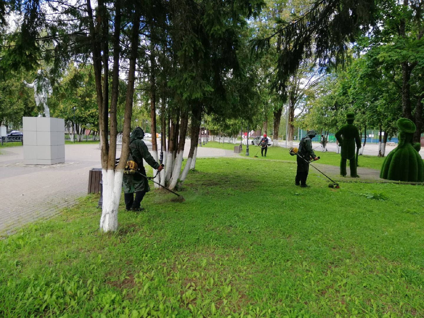 городской округ восход, жкх, благоустройство, газон, покос травы,