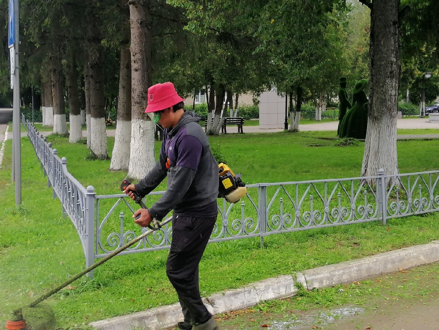 городской округ восход, жкх, благоустройство, газон, покос травы,