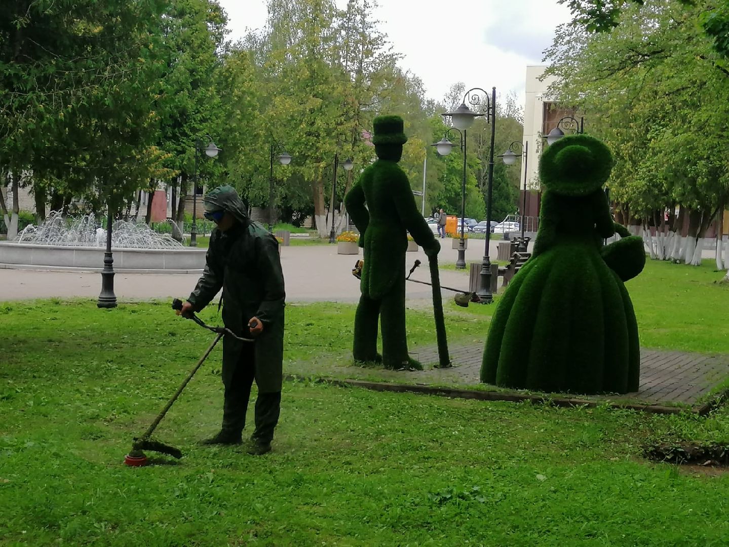 городской округ восход, жкх, благоустройство, газон, покос травы,