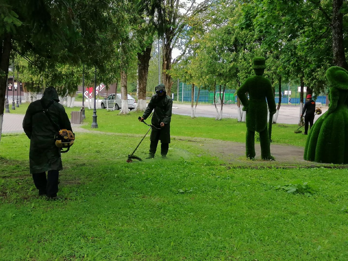 городской округ восход, жкх, благоустройство, газон, покос травы,
