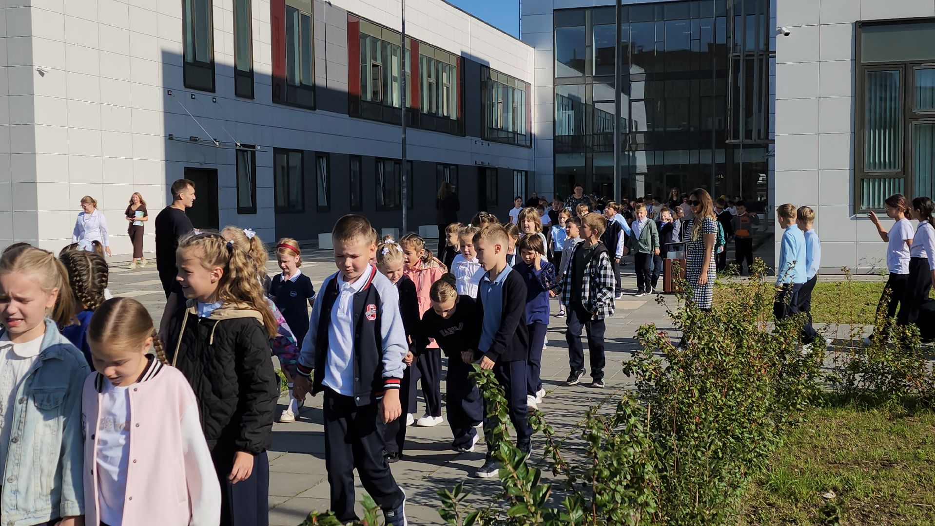 луховицы, тренировка по эвакуации, школа 1 в луховицах,