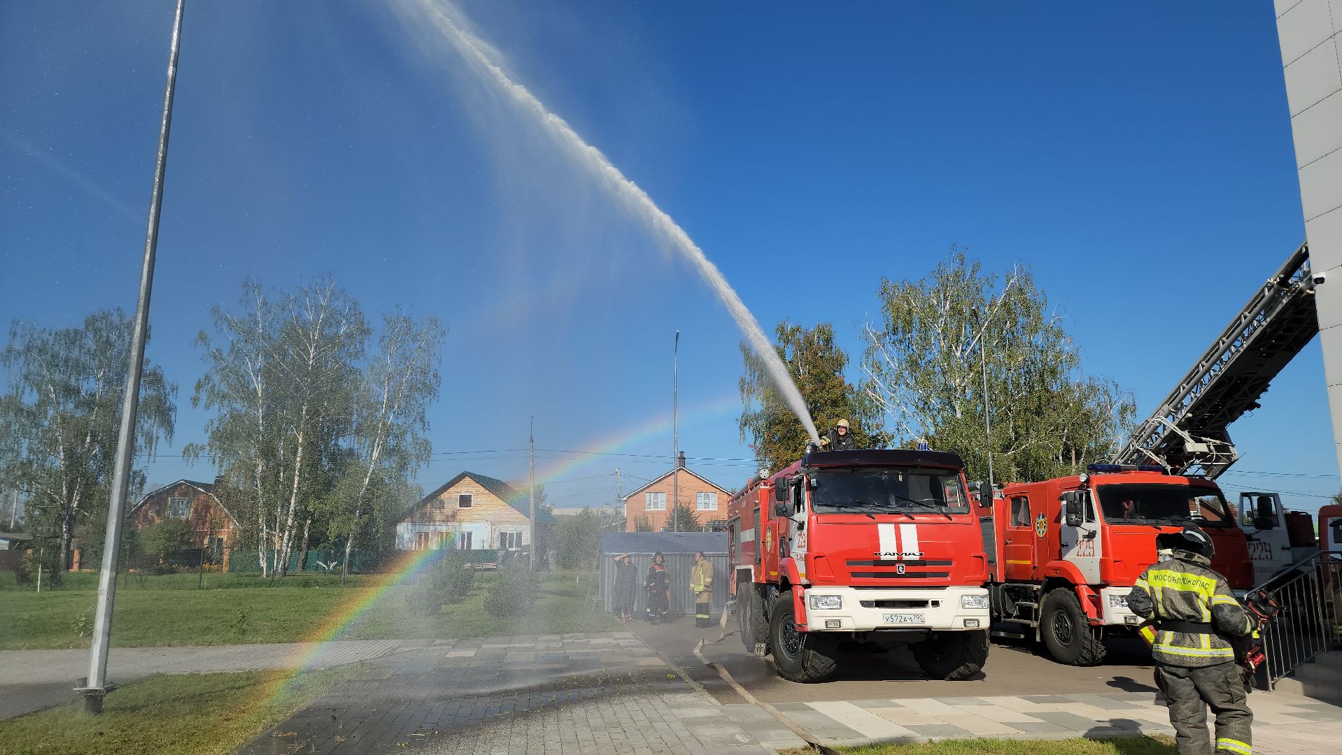 луховицы, тренировка по эвакуации, школа 1 в луховицах,