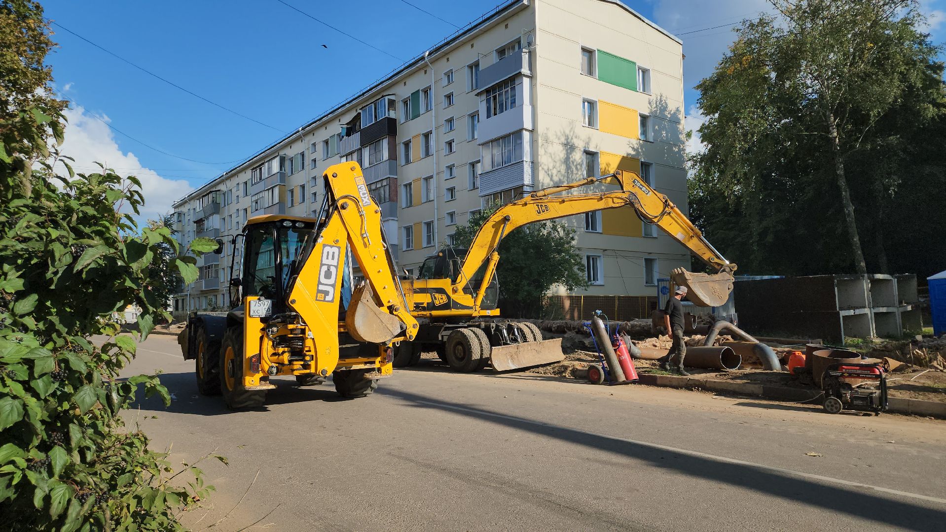 кашира, капитальный ремонт, теплоснабжение, отопление, горячая вода, губернаторская программа, замена труб,