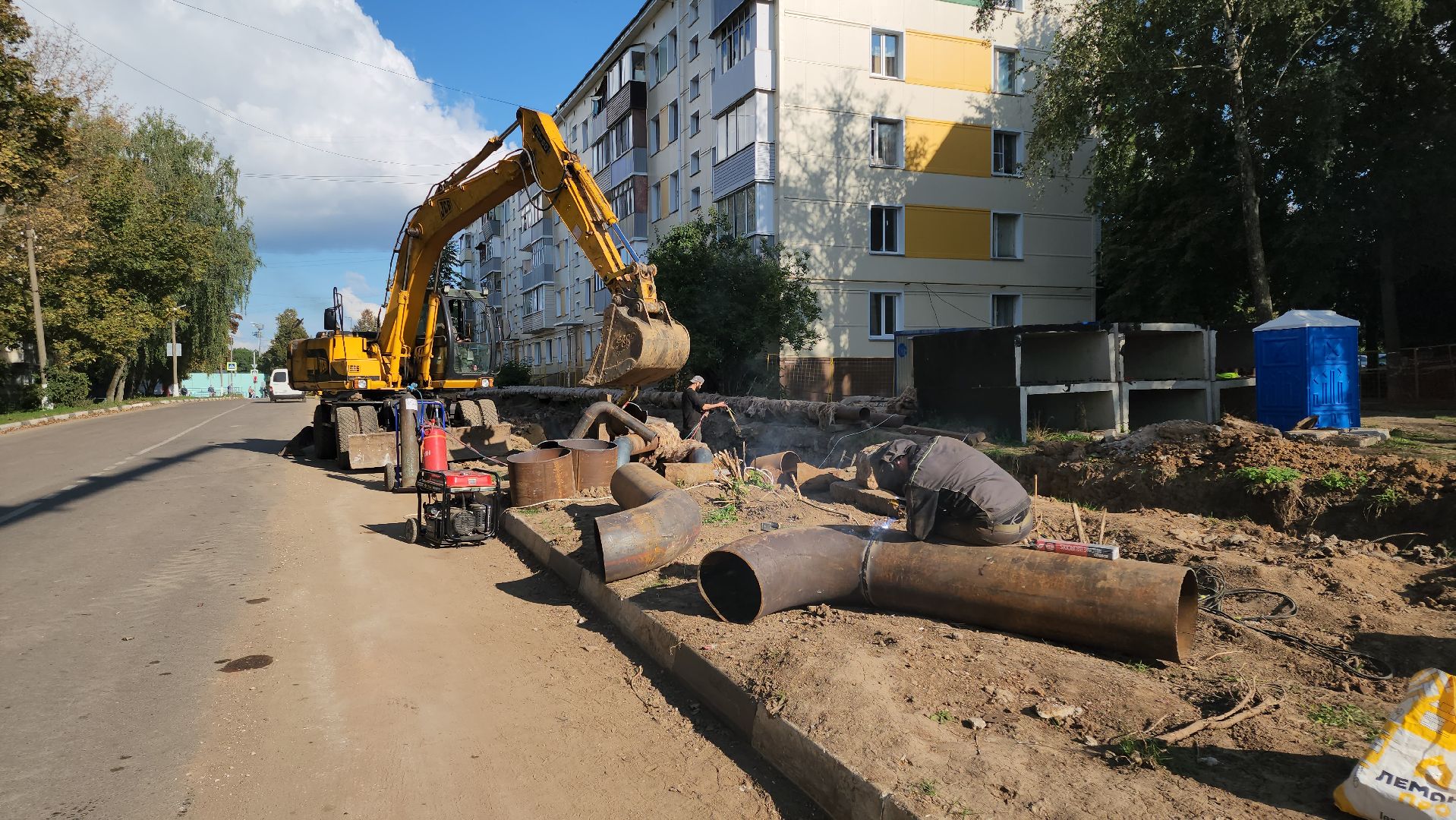 кашира, капитальный ремонт, теплоснабжение, отопление, горячая вода, губернаторская программа, замена труб,