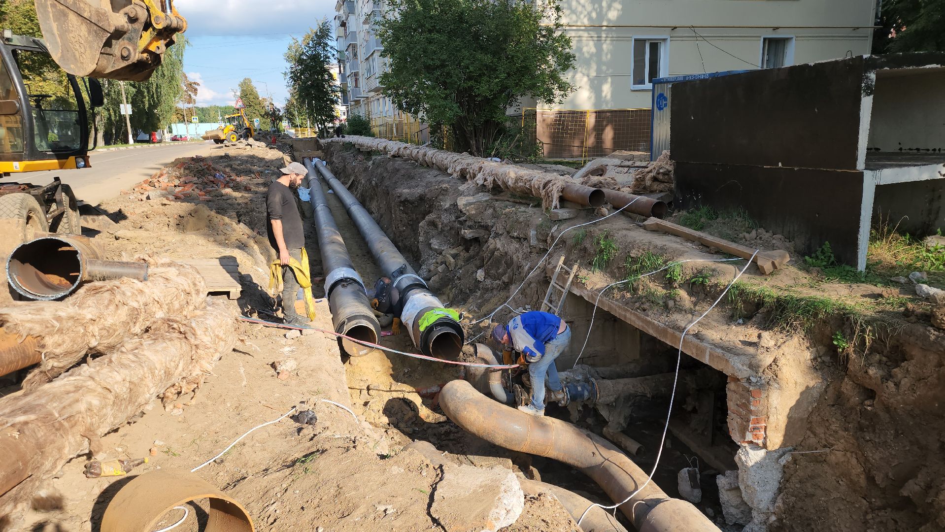 кашира, капитальный ремонт, теплоснабжение, отопление, горячая вода, губернаторская программа, замена труб,