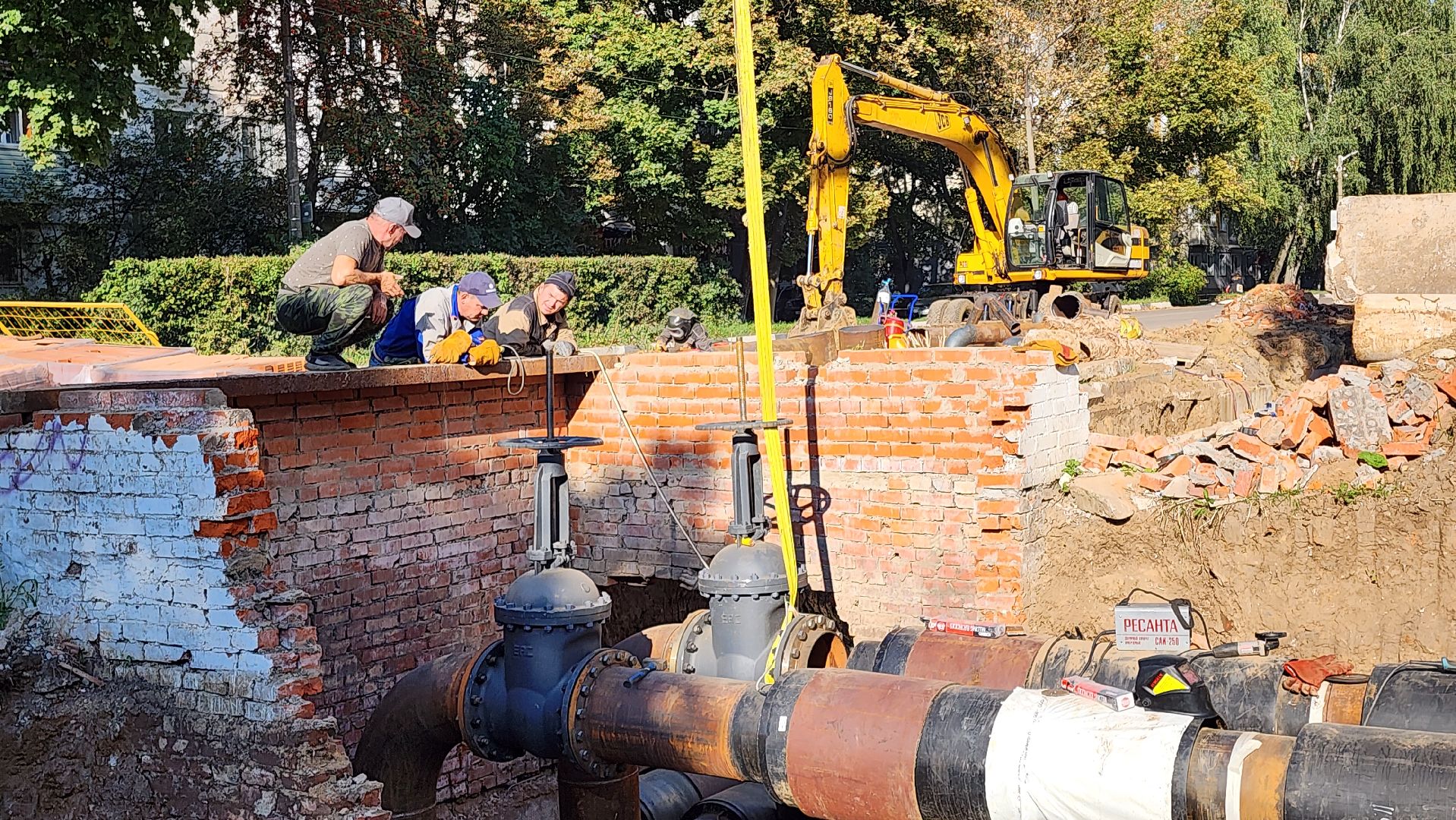 кашира, капитальный ремонт, теплоснабжение, отопление, горячая вода, губернаторская программа, замена труб,