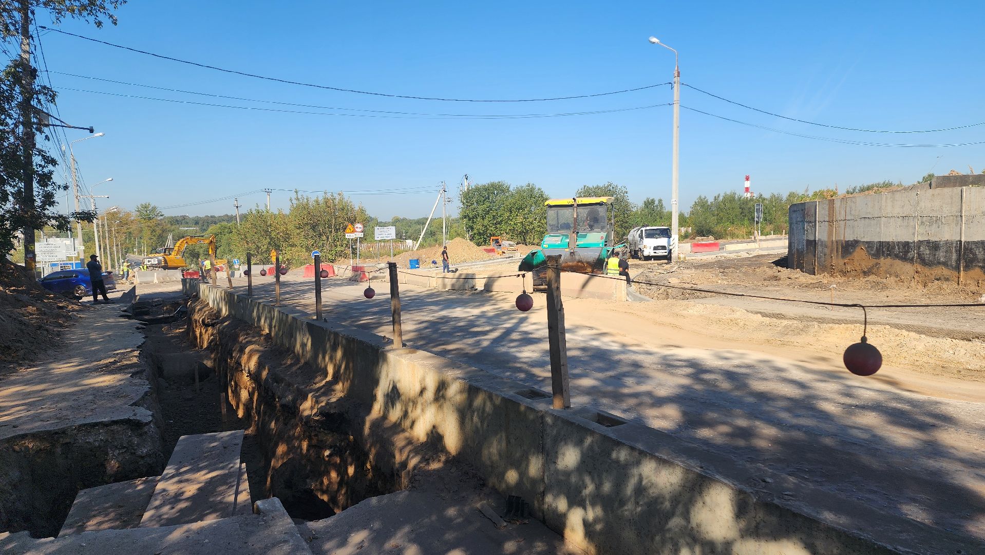 домодедово, подмосковье , асфальт , дороги , ремонт дороги , перекрёсток, круговое движение ,