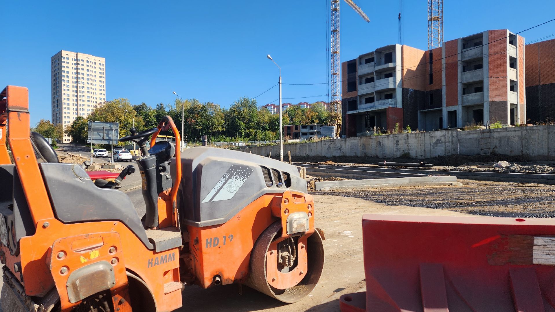 домодедово, подмосковье , асфальт , дороги , ремонт дороги , перекрёсток, круговое движение ,