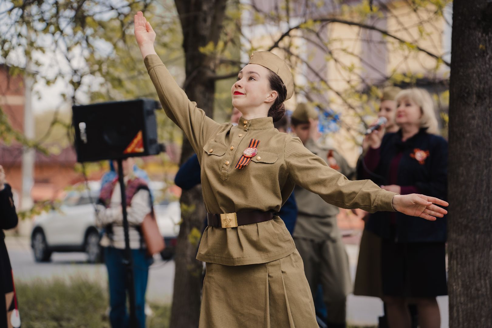 Можайск, Можайский городской округ, Подмосковье, День Победы, поздравление ветерана, фронтовая бригада, песни военных лет, 9 мая
