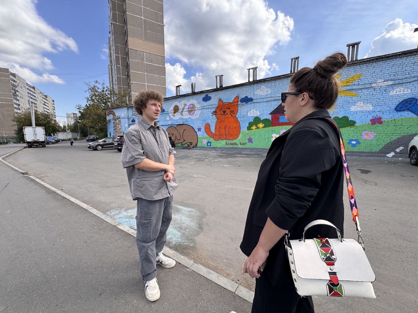 Новый мурал в Одинцово, ГК Вектор, ЖК Союзный, Благоустройство сквера Союзный,