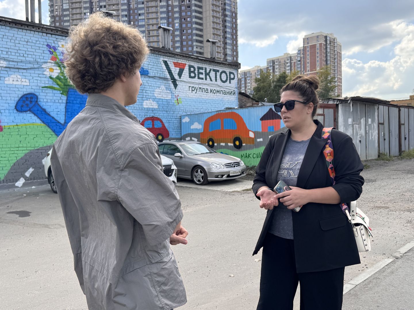 Новый мурал в Одинцово, ГК Вектор, ЖК Союзный, Благоустройство сквера Союзный,