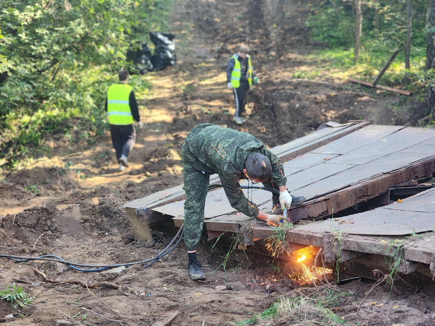 королёв, благоустройство , реконструкция моста в королеве,