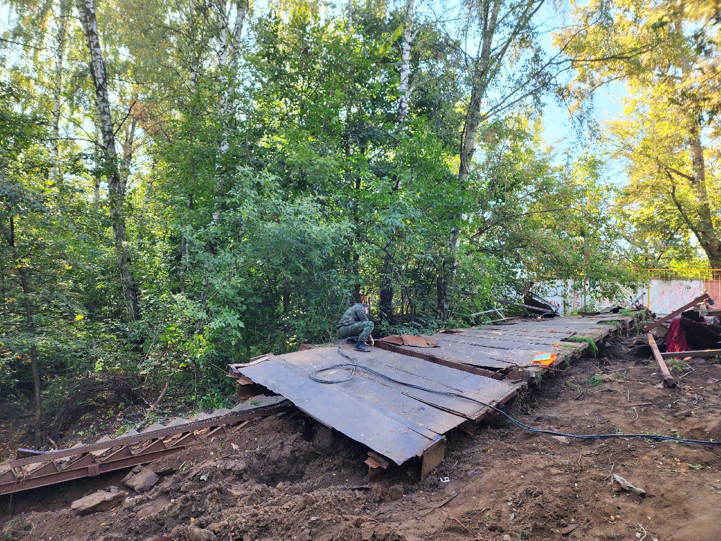 королёв, благоустройство , реконструкция моста в королеве,