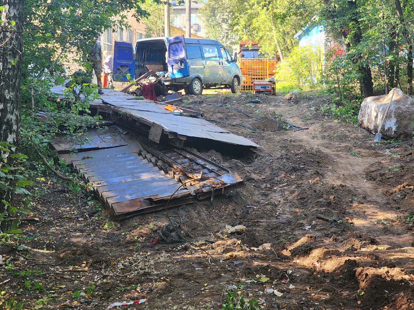 королёв, благоустройство , реконструкция моста в королеве,